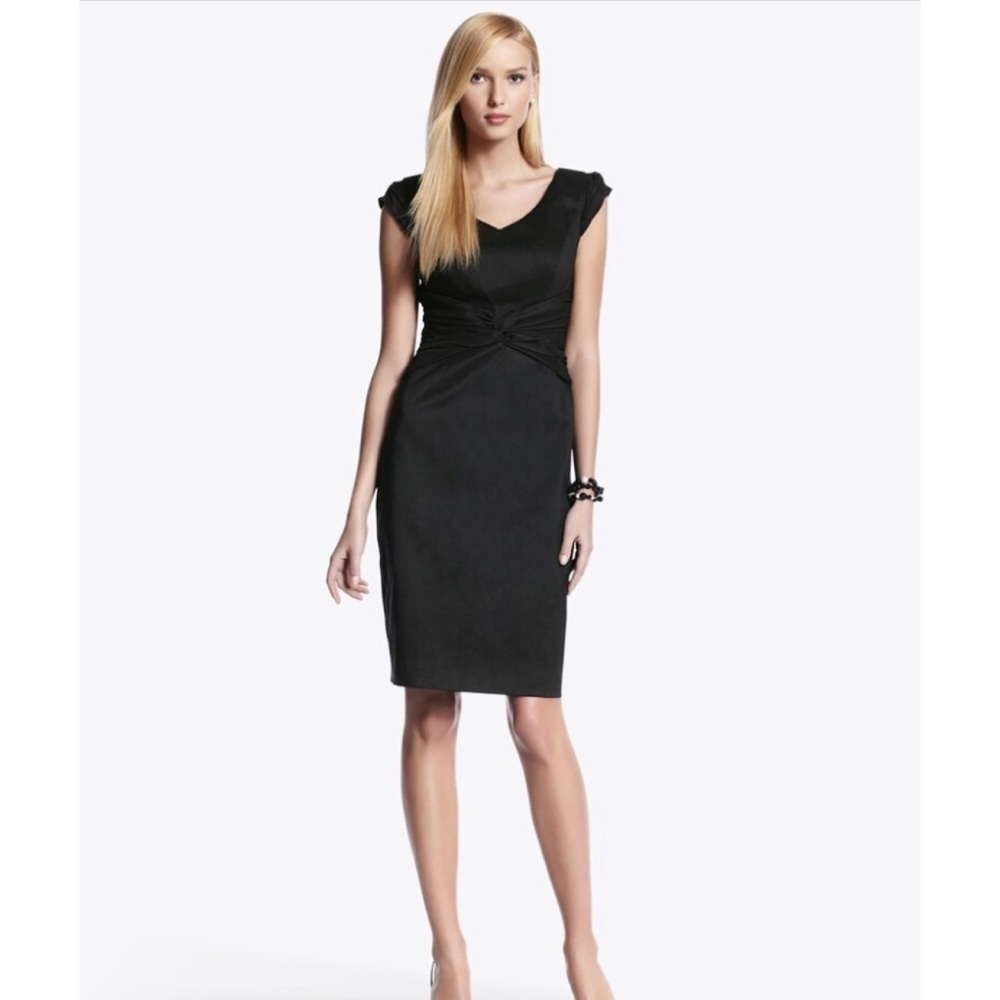 NWT White House Black Market Knotted Sheath Dress